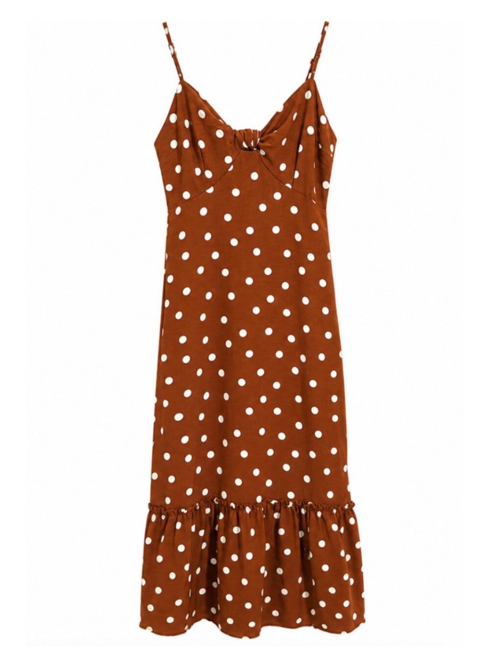Monteau Los Angeles “Pretty Woman” Inspired Polka Dot Midi Dress – Size Medium